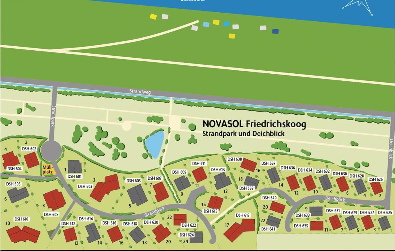Friedrichskoog-Deichblick 5 Villa Eksteriør bilde